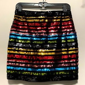 Express sequined miniskirt NWT size S